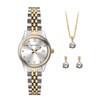 Sekonda 2674G Two Tone Watch, Necklace And Stud Earrings Gift Set - W32452