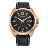 Citizen AW1723-02E Eco-Drive Rose Gold Plated Black Strap Watch - W38259