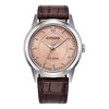 AW2110-14Z Citizen Rolan Pink Dial Brown Eco-Drive Watch - W38500