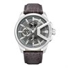 Police Underlined Black Leather Strap Watch - W44144