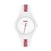 HUGO 150345 Lit For Him White Silicone Strap Watch - W45404