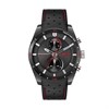 HUGO 1530370 Fast Multifunction Black Leather Strap Watch - W45413