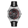 HUGO 1530397 Grail Sport Multi Dial Black Strap Watch - W45429