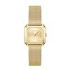 HUGO 1540184 Hazel Gold Tone Square Case Mesh Bracelet Watch - W45463