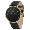 Henry London HLS65-0008 AMOLED Black Leather Strap Smartwatch - W47282