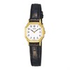 Lorus RPG40BX8 Gold Plated Octagonal Dial Black Leather Strap Watch - W5806