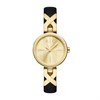 Armani Exchange AX5833 Gold Tone Black Leather Strap Watch - W65516