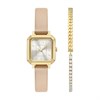Armani Exchange AX7172SET Blush Leather Strap Watch And Bracelet Gift Set - W65518