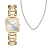 Armani Exchange AX7186SET Gold Tone Watch And Crystal Necklace Set - W65567