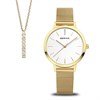 BERING 13434-334-GWP Gold Tone Watch And Necklace Gift Set - W74231