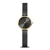 BERING 11022-132 Gold Tone Black Mesh Bracelet Watch - W74275