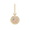 Jean Pierre G252PM Gold Plated Pocket Watch And Chain - W7507