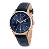 Maserati R8871624009 Sorpasso Chronograph Blue Leather Strap Watch - EXCLUSIVE - W81277