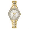 Bulova Crystal 98L283 Gold Tone Bracelet Watch - W83156