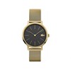 Lacoste 2001073 Gold Plated Black Dial Mesh Strap Watch - W8468