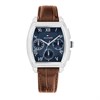 Tommy Hilfiger 1710760 Oxford Stainless Steel Blue Dial Brown Leather Strap Watch - W95444