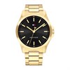 Tommy Hilfiger 1792241 Gold Tone Black Dial Bracelet Watch - W95449