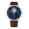 Tommy Hilfiger 1710629  Stainless Steel Blue Dial Brown Leather Strap Watch - W95450