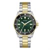 GUESS GW0968G4 Cliff Two Tone Green Dial Bracelet Watch - W96404