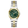 GUESS GW0873L4 Empress Two Tone Green Dial Bracelet Watch - W96423