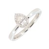 9ct White Gold Pear Diamond Cluster Ring - X10221