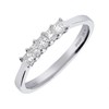 18ct White Gold Princess Cut Five Stone Ring - 1/3ct - X11073