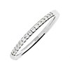 9ct White Gold Claw Set Diamond Wedding Ring - 15pts - X20409