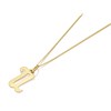 9ct Gold Orate Script Initial U Pendant And Chain - X50435