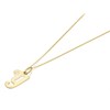 9ct Gold Orate Script Initial Y Pendant And Chain - X50439