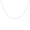 18ct White Gold Round Belcher Chain - 16in - Z08281