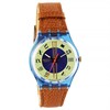 Swatch Master 1993 Collectable Brown Leather Strap Watch- GN130 - Z4306