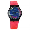 Swatch Traffic Jam 1990 Collectable Red Strap Watch- GB412 - Z4318