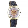 Swatch Delave 1992 Collectable Blue Leather Strap Watch- GK145 - Z4319