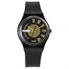 Swatch Broadcast 1991 Collectable Black Strap Watch- GB720 - Z4326