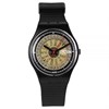 Swatch Tickertape 1988 Collectable Black Strap Watch- GB713 - Z4341
