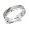 9ct White Gold Satin Finish Wedding Ring - 4mm - Size H Only - Z50420