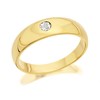 9ct Gold Gentleman's Diamond Set Ring - Size Z2 Only - Z5044