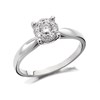 9ct White Gold Diamond Starburst Ring - 1/4ct - Size H Only - Z50512