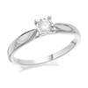 9ct White Gold Diamond Solitaire Ring - 15pts - Size V Only - Z50900