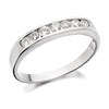 9ct White Gold Diamond Half Eternity Ring - 1/3ct - Size W - Z51123