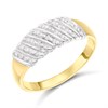 9ct Pave-Set Diamond Band Ring - Z51158