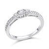 Platinum Diamond Trilogy Ring - 1/3ct - Z51202