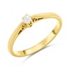9ct Gold Solitaire Diamond Ring, estimated approx 3mm, 10pts dia - Z51208