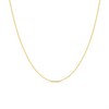 9ct Gold 1mm Wide Hollow Curb Chain - 24in - Z51224