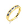 18ct Gold Diamond And Sapphire Half Eternity Ring - 14pts - EXCLUSIVE - d4871