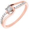 9ct Rose Gold Diamond Engagement Ring - 15pts - d51150