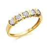 9ct Gold Five Stone Diamond Ring - 10pts - d5804
