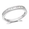 9ct White Gold Diamond Half Eternity Ring - 20pts - d6335