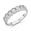 9ct White Gold Diamond Half Eternity Ring - 1/3ct - d72131