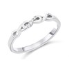 9ct White Gold Diamond Set Infinity Wedding Ring - r2315